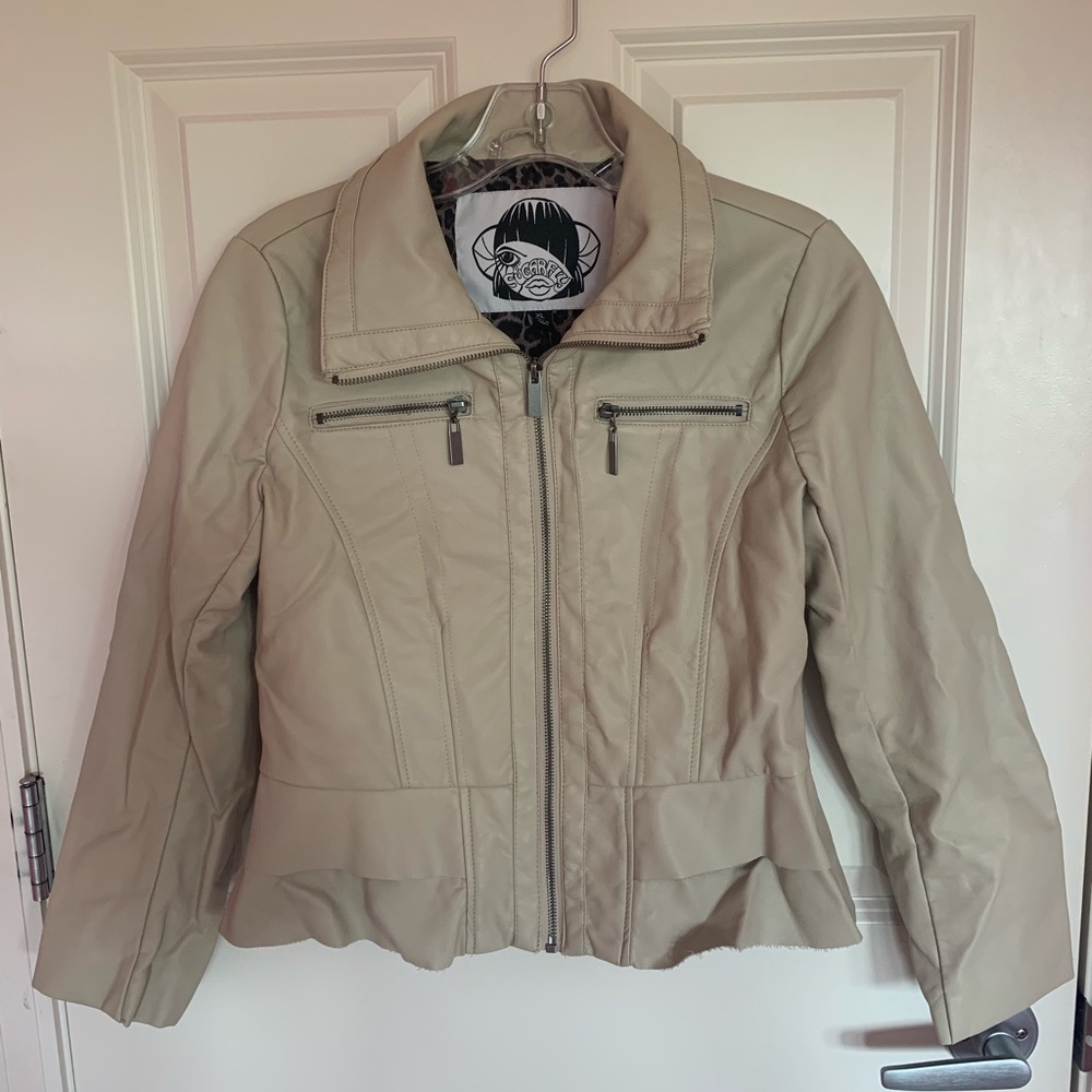 Sugarfly Tan Leather Jacket